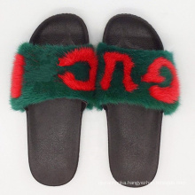 Designer Fur Slides Women Slippers Winter Fluffy House Slippers Female Shoes Home Slides Fur Indoor Casual Chaussure